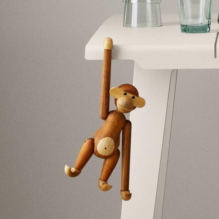 Kay Bojesen Monkey, Teak/Limba, Small - H: 7.3