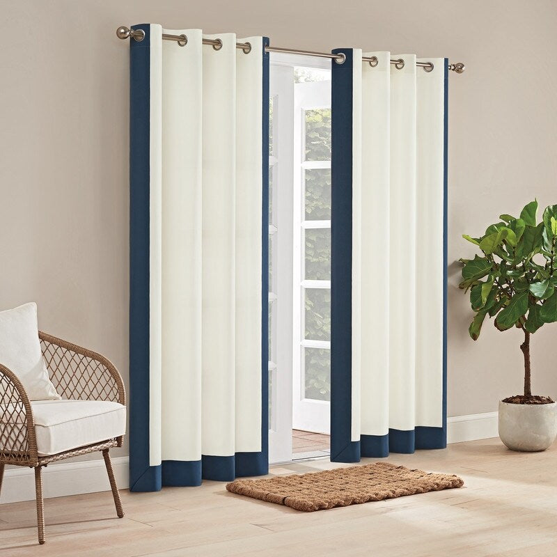 Waverly Sun n Shade Hampton Border Indoor/Outdoor Grommet Panel