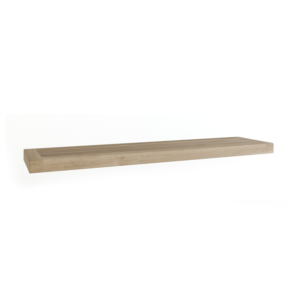 Moa Floating Teak Wall Shelf