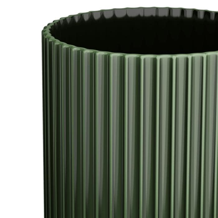 Lyngby Porceln Vase, Dark Green - H: 12.2