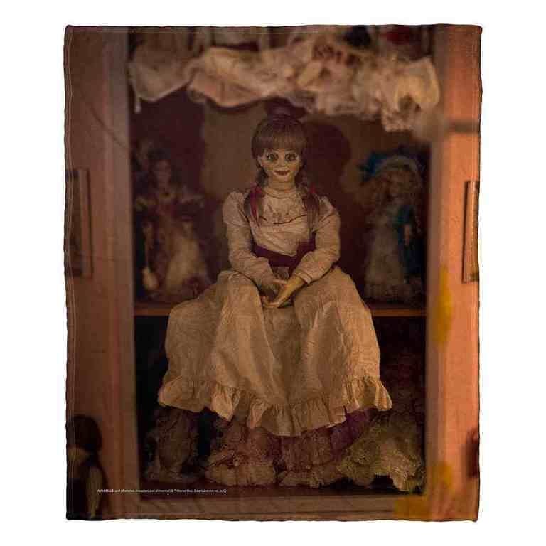 Warner Brothers Annabelle Creepy Doll Silk Touch Throw Blanket