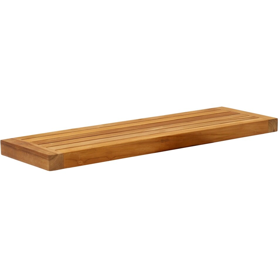 Moa Floating Teak Wall Shelf