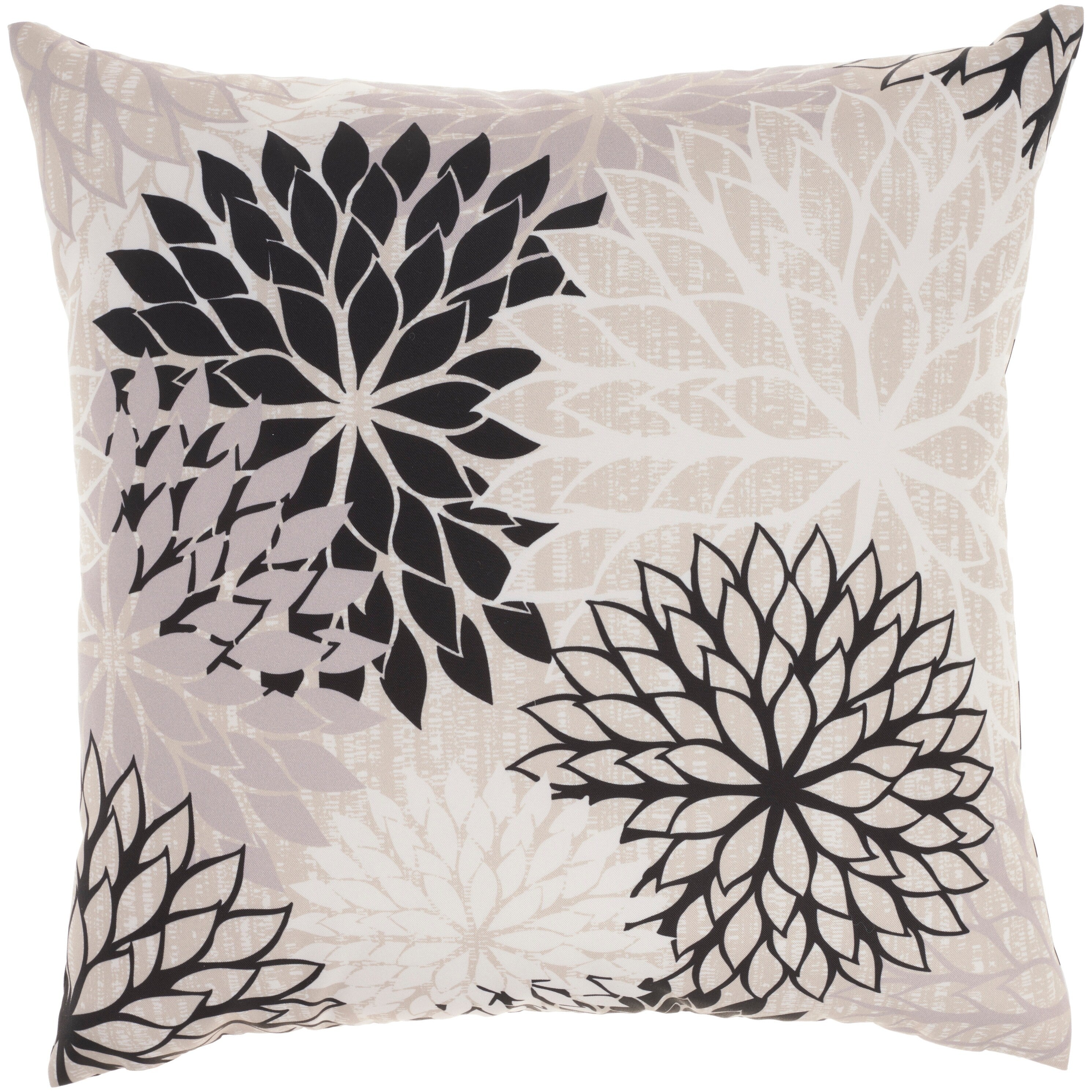 Mina Victory Aloha Tropical Floral Indoor Outdoor Throw Pillow