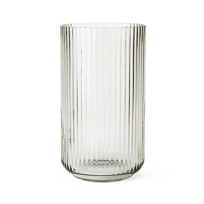 Lyngby Porceln Mouth Blown Glass Vase, Smoke