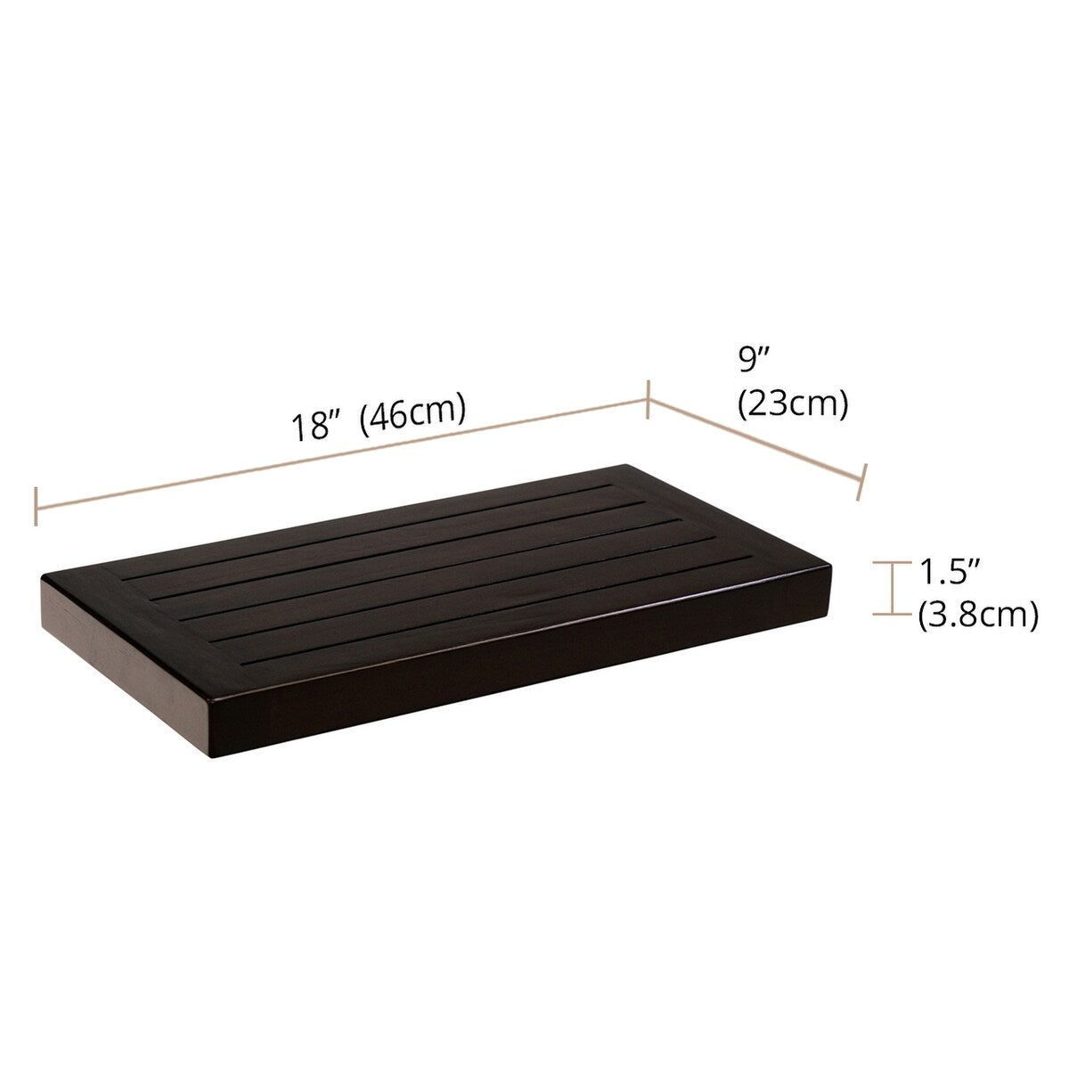 Moa Floating Teak Wall Shelf