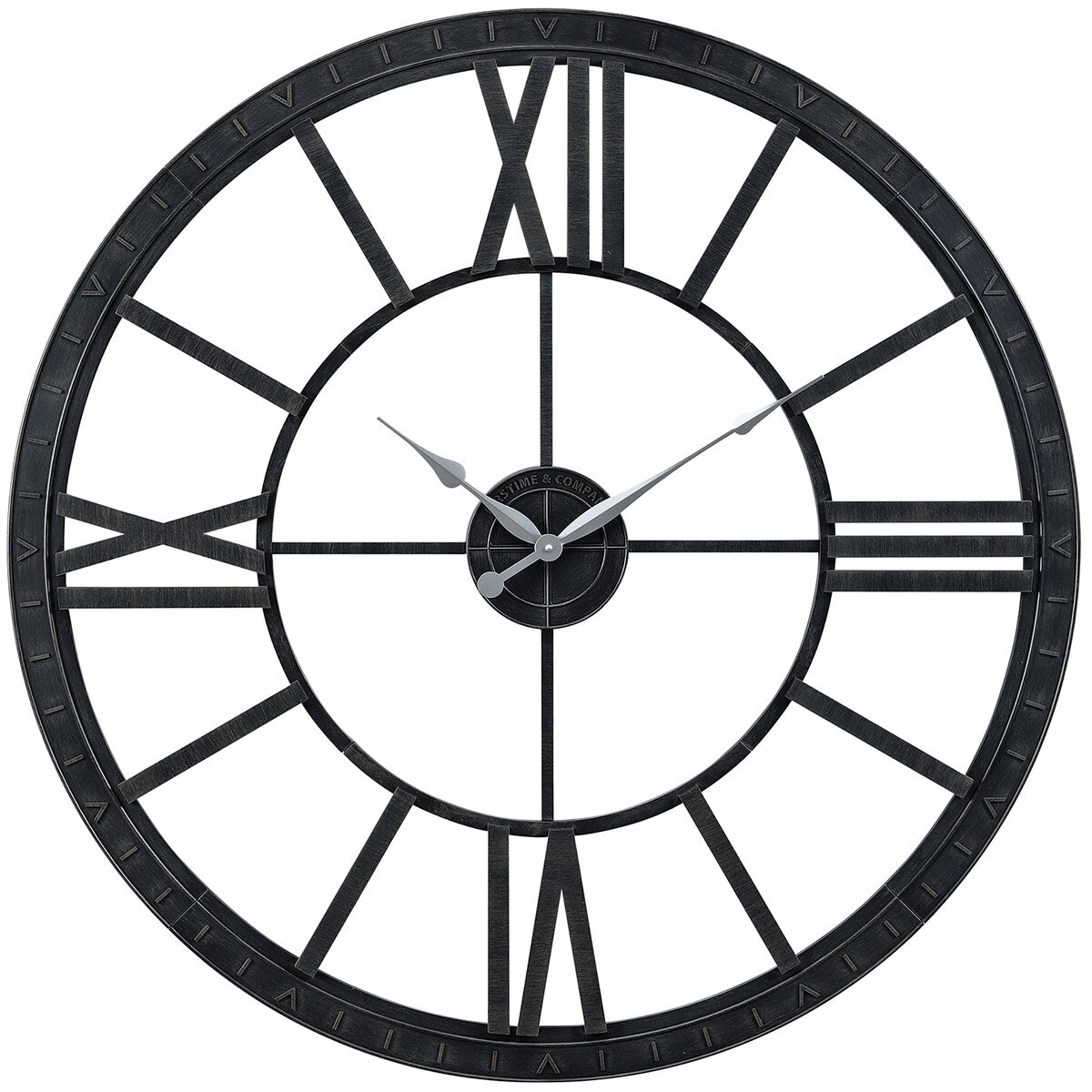 FirsTime & Co. Big Time Modern Roman Numeral Wall Clock