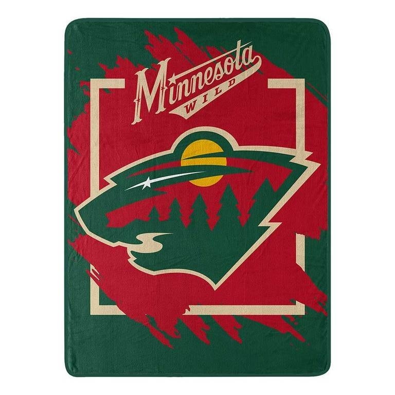 NHL Minnesota Wild Dimensional Micro Raschel Throw Blanket