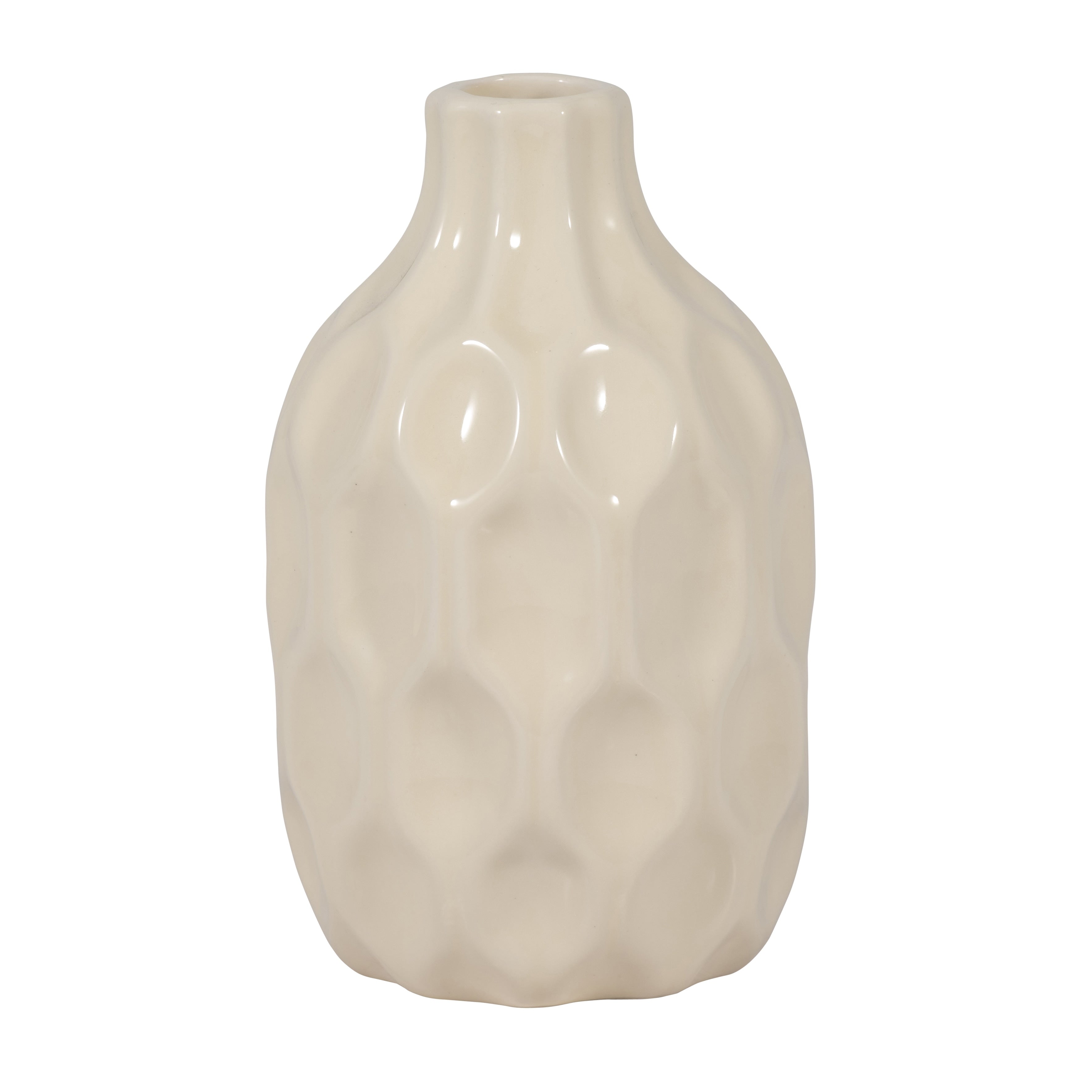 Sagebrook Home Ceramic Dimpled Vase