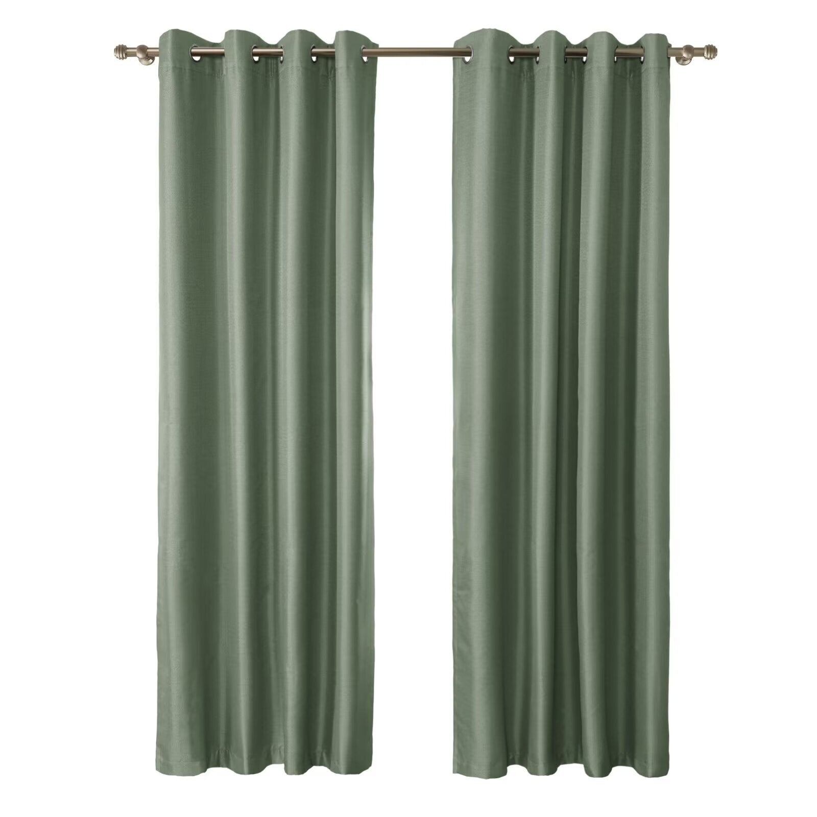 Textured Grid 100% Blackout Grommet Curtain Pair(2 Panels)