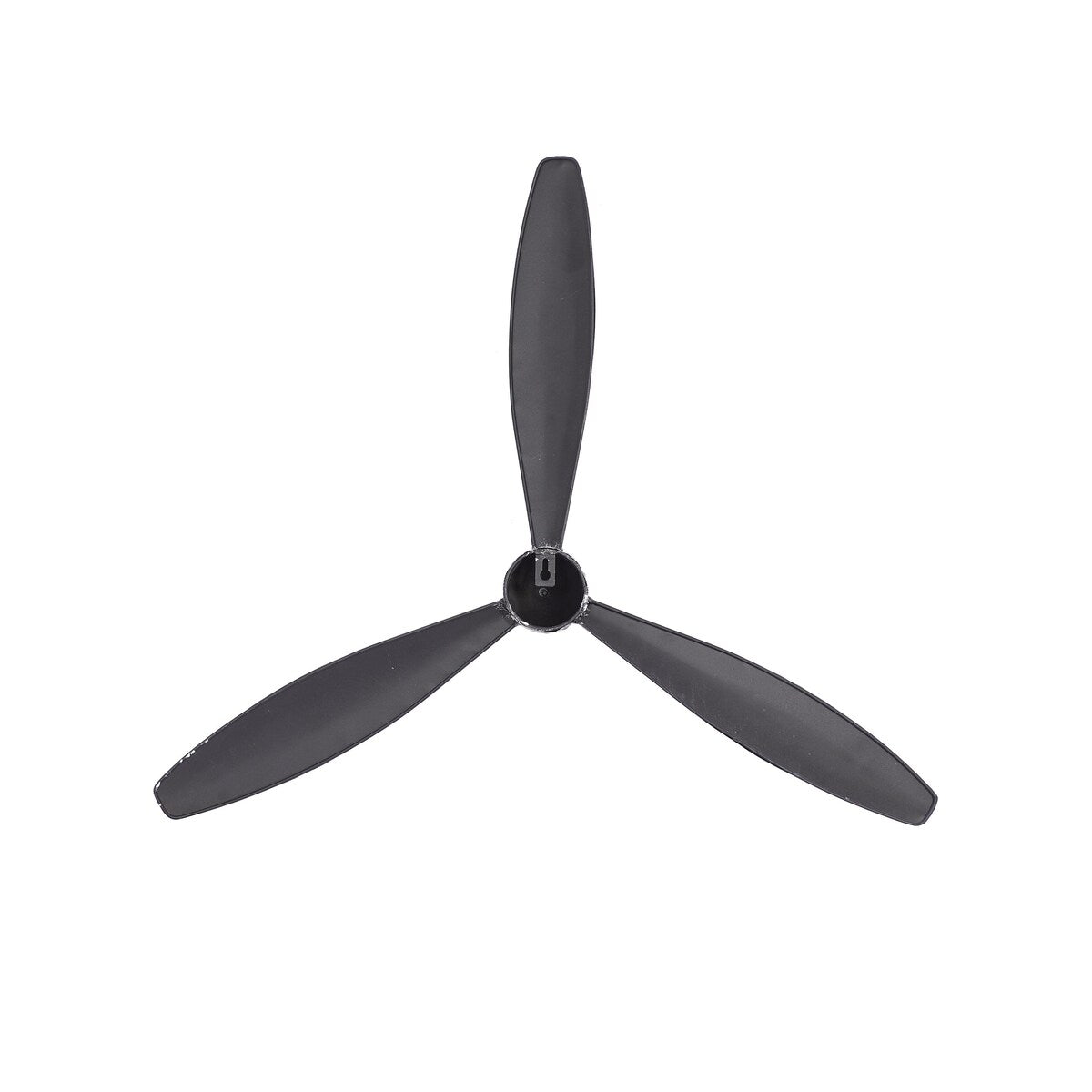 Metal Airplane Propeller 3 Blade Home Wall Decor with Aviation Detailing - Black - Roche River Decor