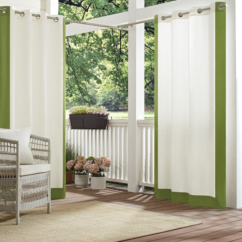 Waverly Sun n Shade Hampton Border Indoor/Outdoor Grommet Panel