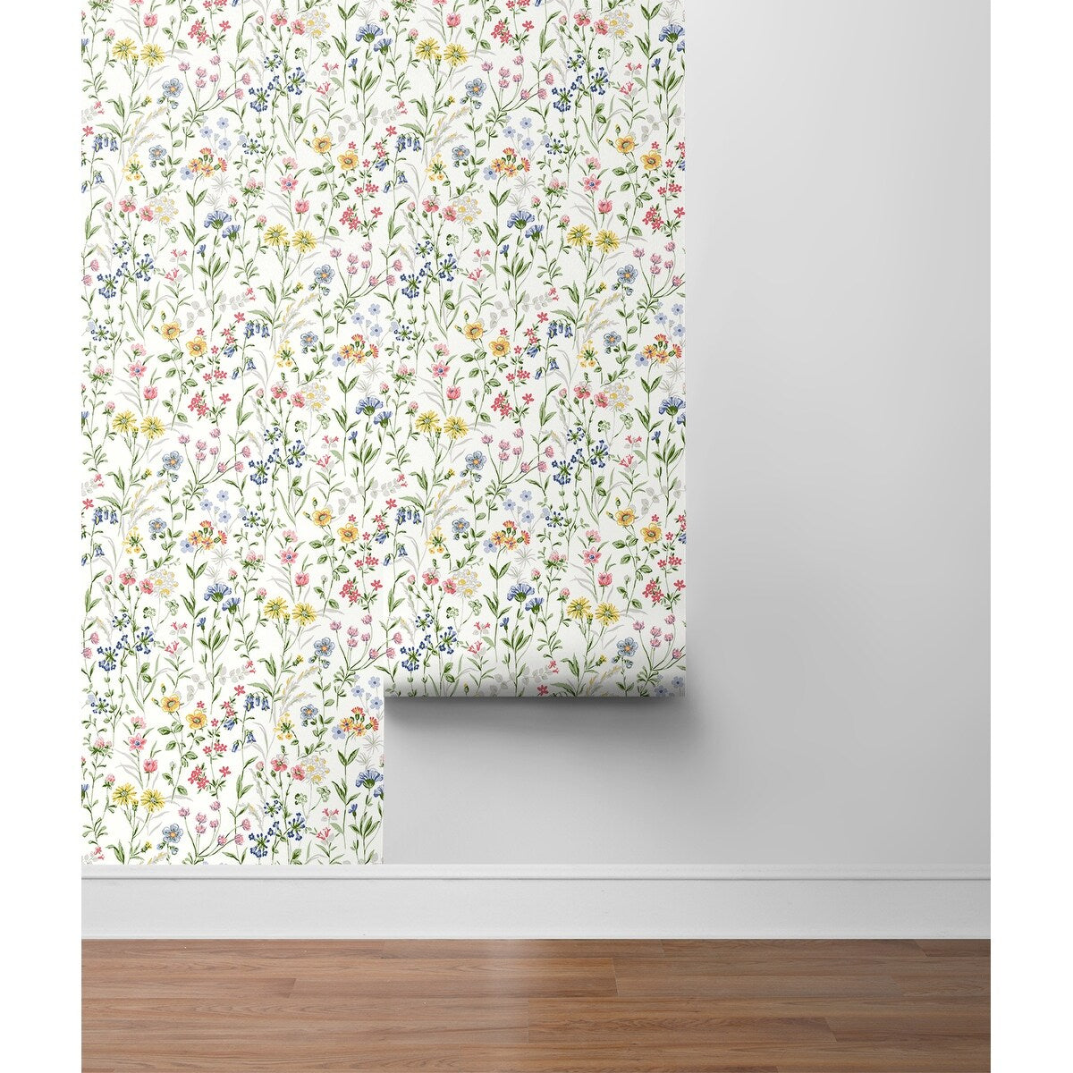 NextWall Wildflowers Peel and Stick Wallpaper