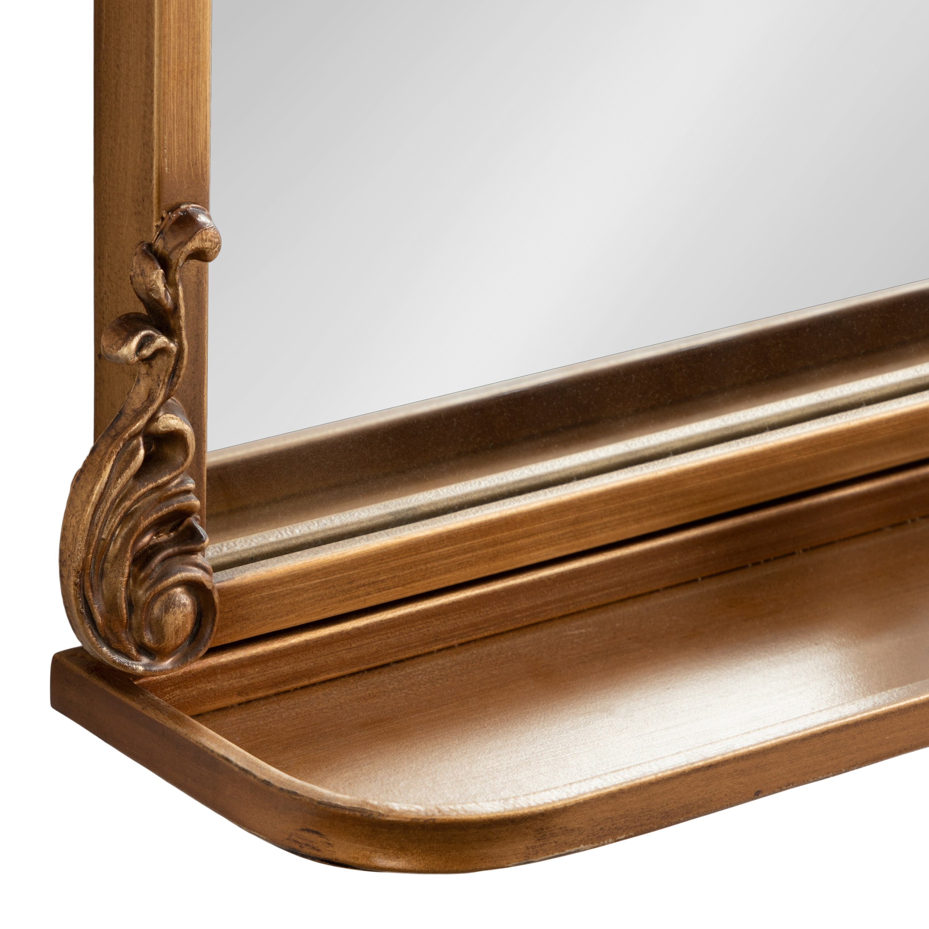 Kate and Laurel Arendahl Traditional Arch Mirror with Shelf