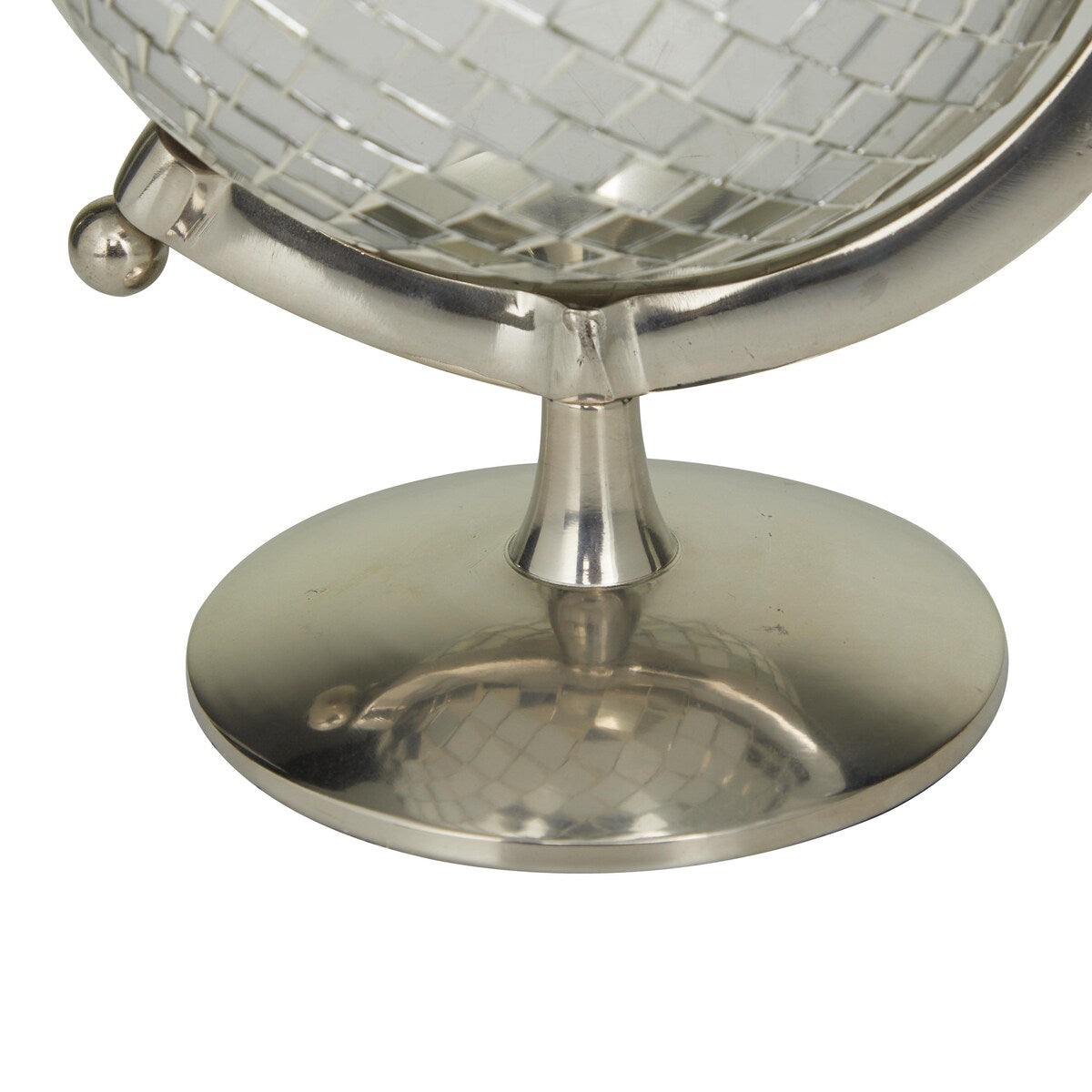 Stainless Steel Metal Disco Ball Style Globe - Silver or Gold - The Novogratz