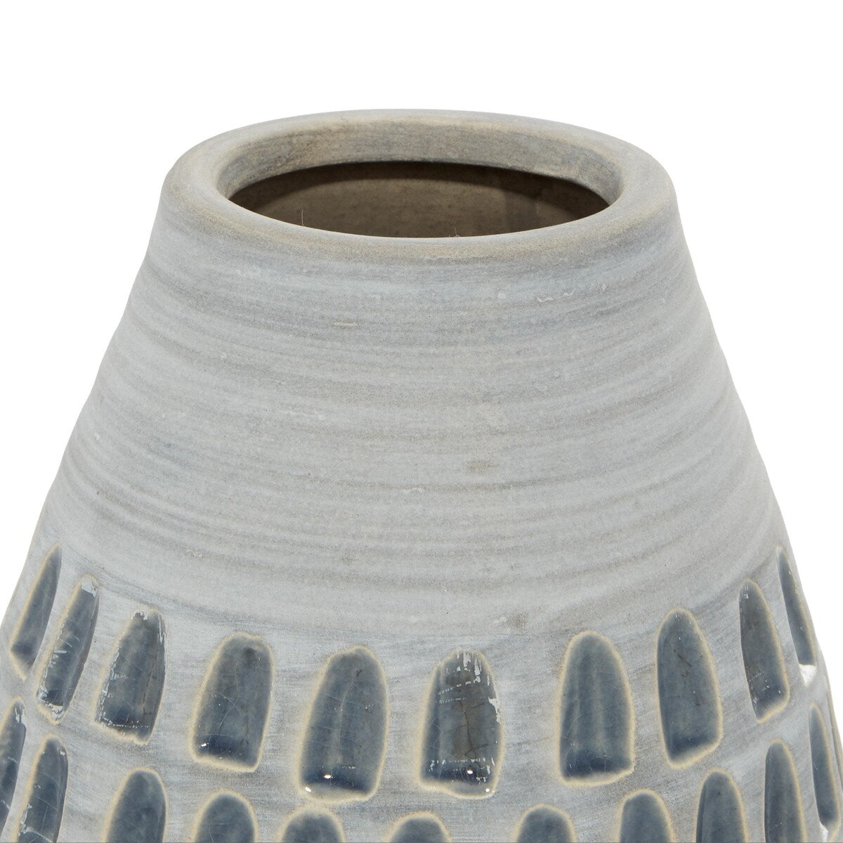 Ceramic Handmade Decorative Vase - Set of 2 Gray - Roche River Decor