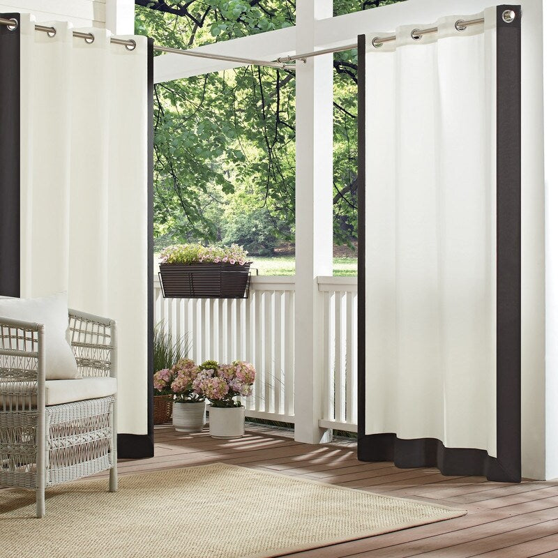 Waverly Sun n Shade Hampton Border Indoor/Outdoor Grommet Panel