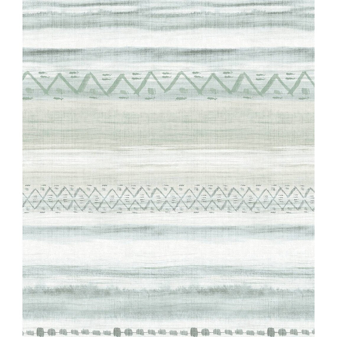 Seabrook Designs Trevino Tribal Stripes Unpasted Wallpaper