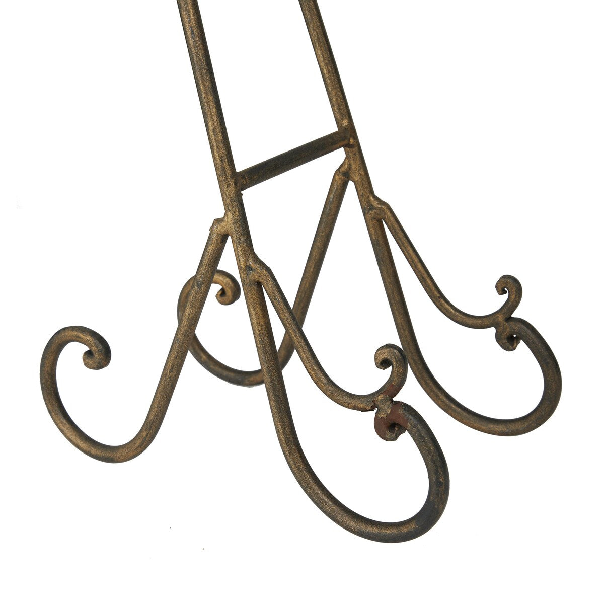 Metal Scroll Display Easel - Gold, Black or Brown - Roche River Decor