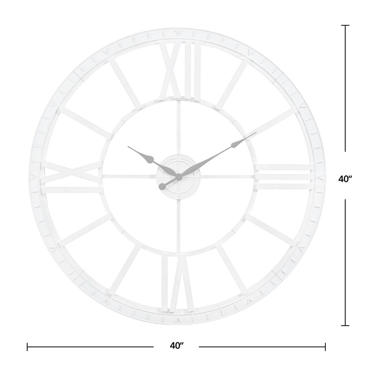 FirsTime & Co. Big Time Modern Roman Numeral Wall Clock