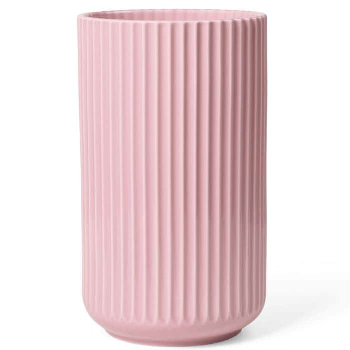 Lyngby Porceln Vase, Rose - H: 9.8