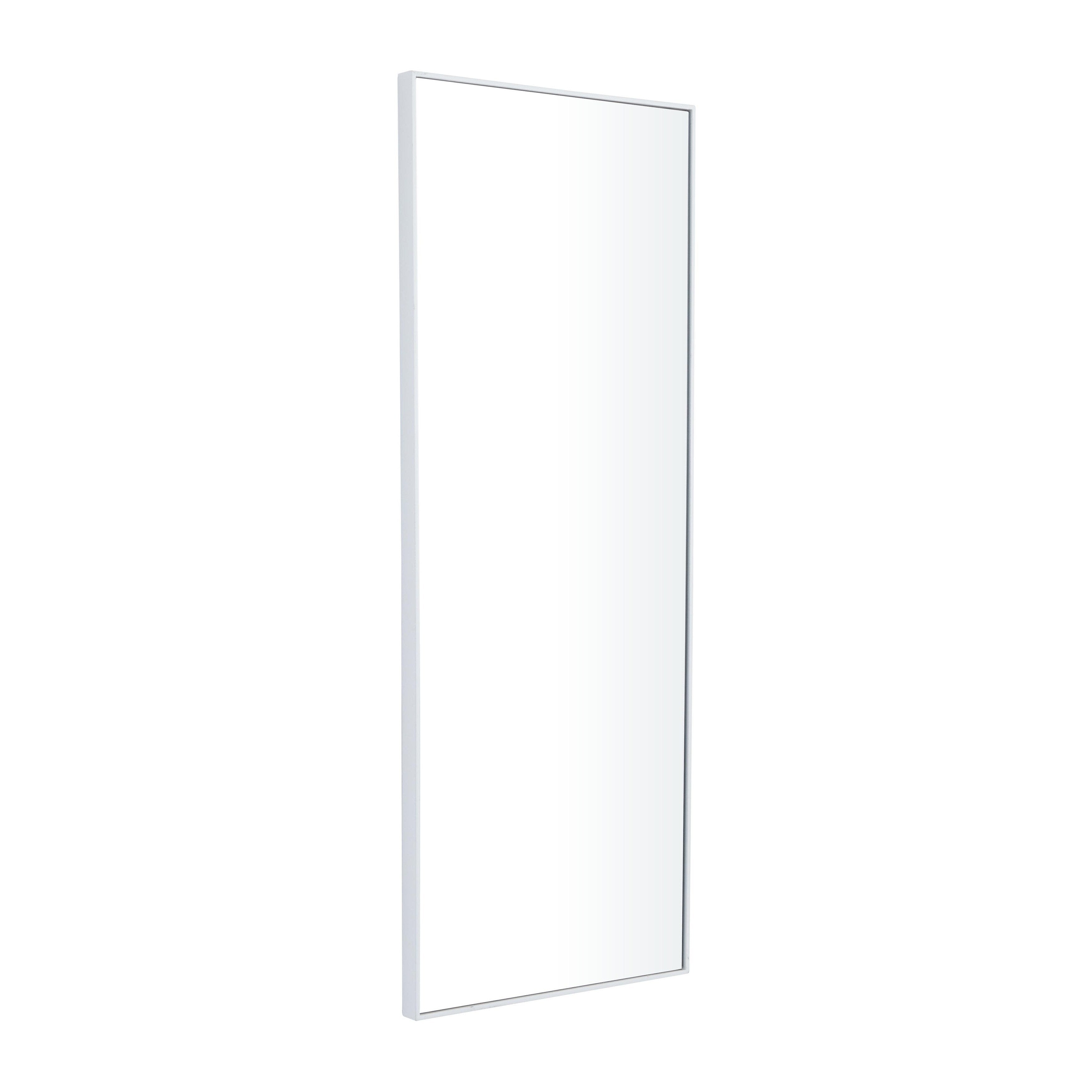 Wood Room Wall Mirror with Thin Minimalistic Frame - Black, White or Gold - Roche River Decor