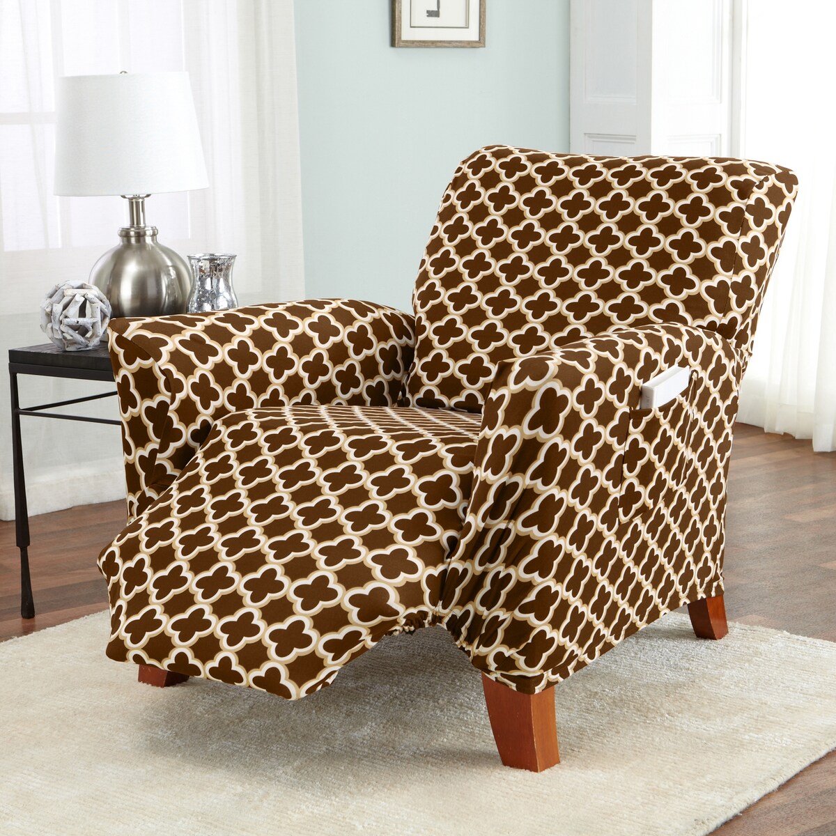 Premium Stretch Printed Recliner Slipcover