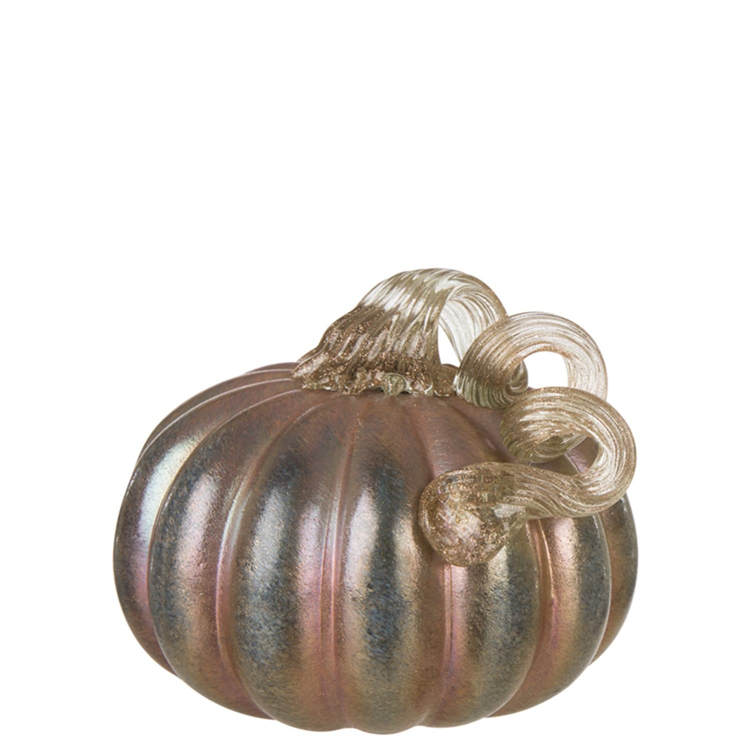 Glitzhome S/2 or S/3 Handblown Glass Pumpkins Thanksgiving Table Centerpiece Fall Harvest Gift Decor