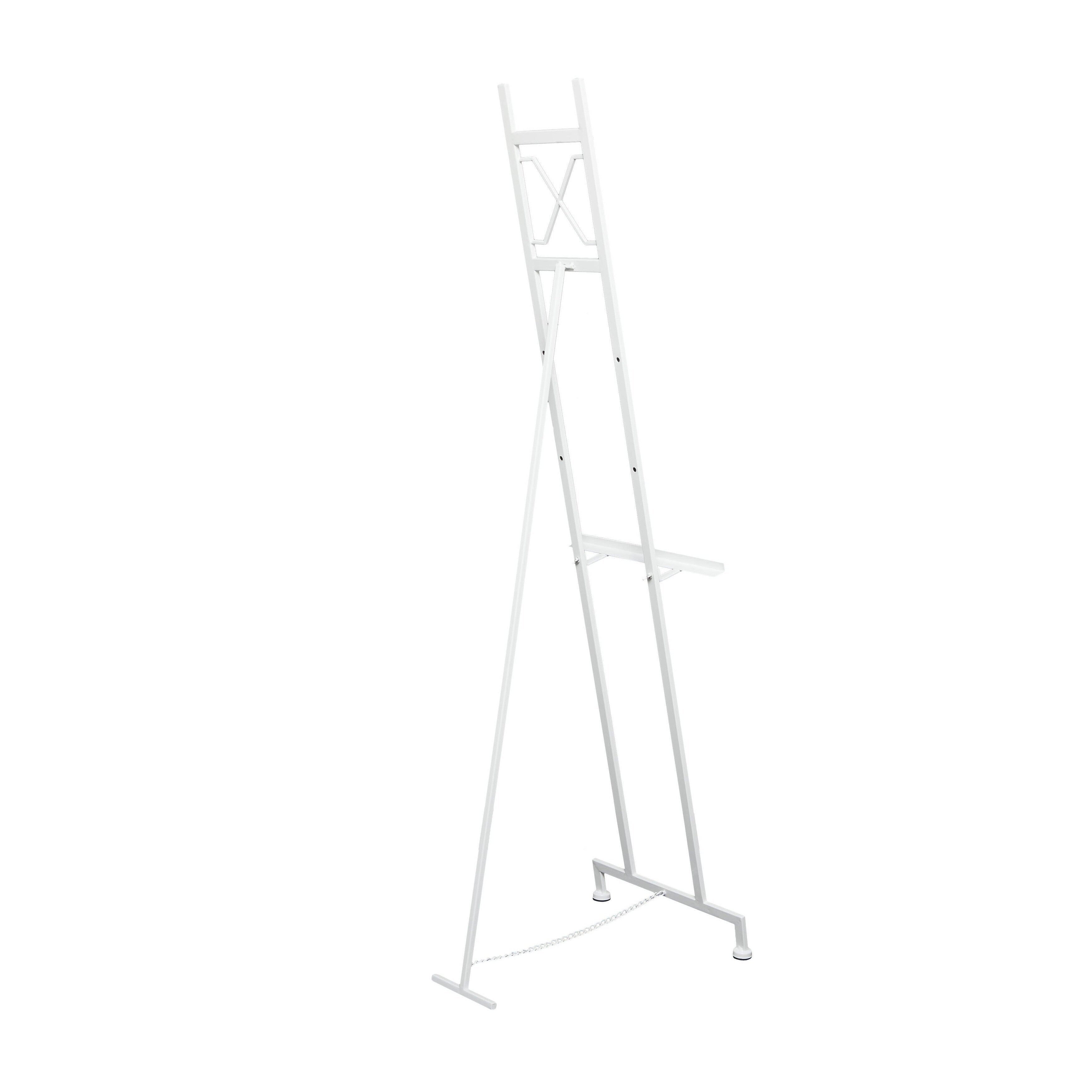 Metal Tall Adjustable 3 Tier Display Easel with Chain Support - Gold, White or Black - Roche River Decor