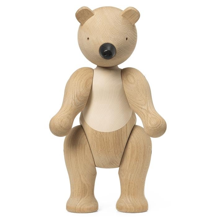 Kay Bojesen Bear, Oak/Maple, Large - H: 15.7