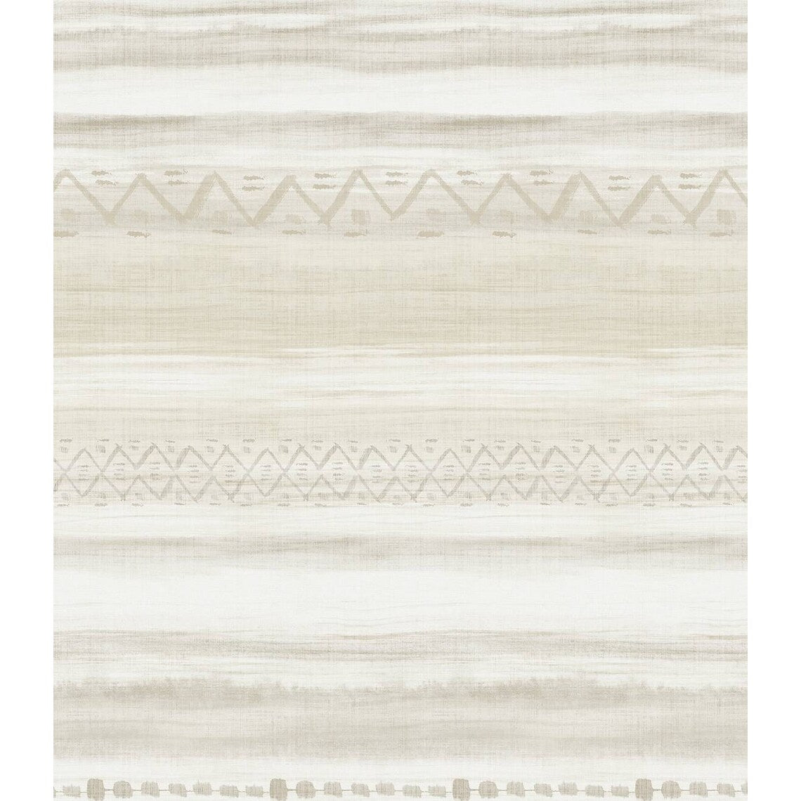 Seabrook Designs Trevino Tribal Stripes Unpasted Wallpaper