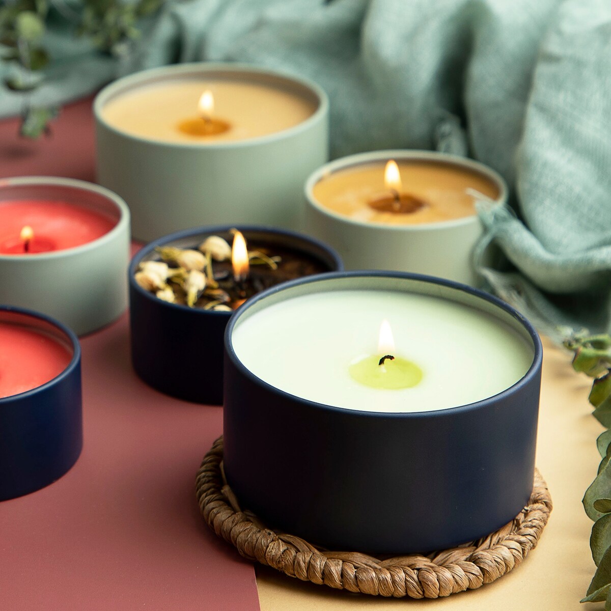 Hearth & Harbor Candle Tins - Candle Jars for Making Candles - DIY Candle Containers with Lids