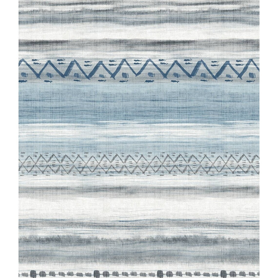 Seabrook Designs Trevino Tribal Stripes Unpasted Wallpaper