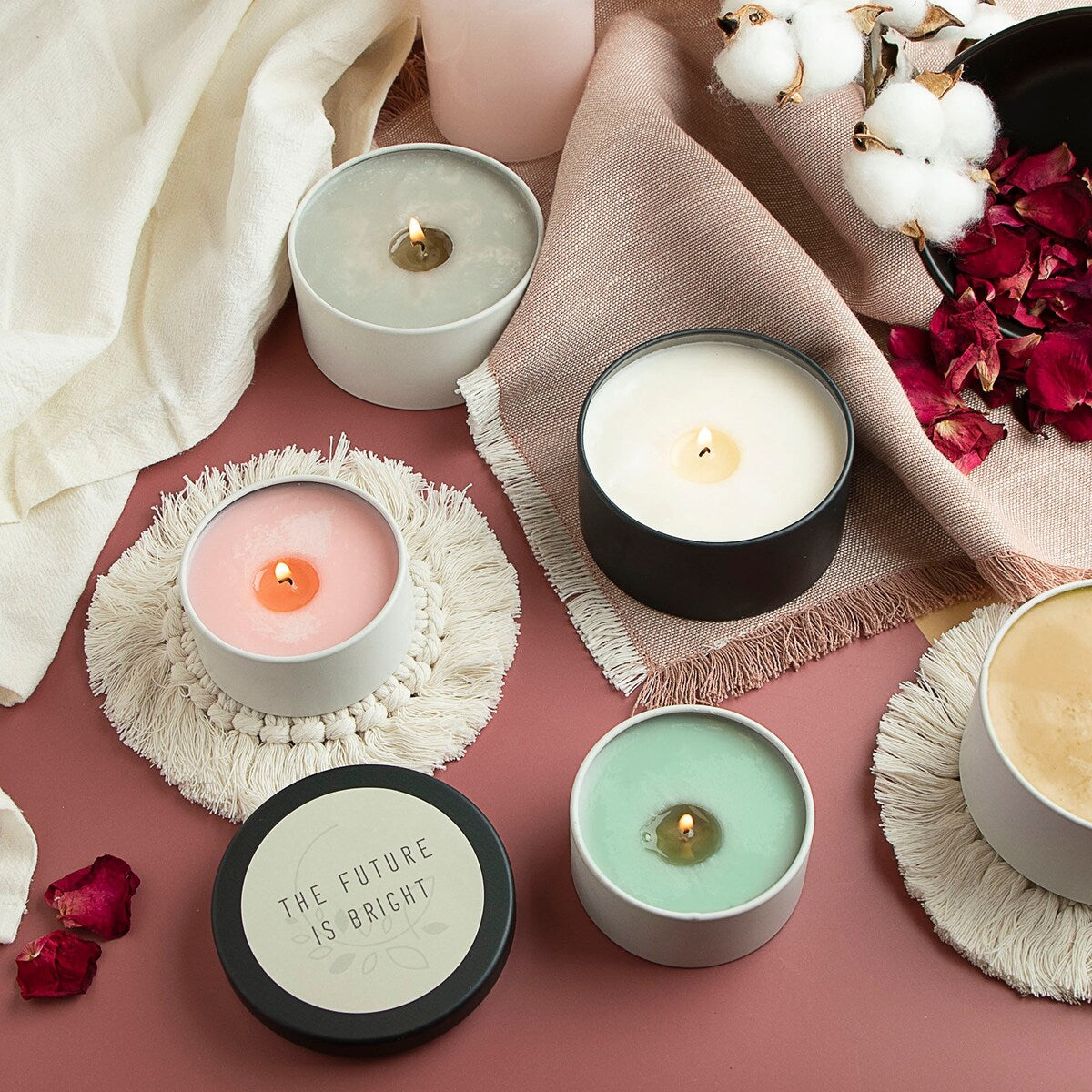 Hearth & Harbor Candle Tins - Candle Jars for Making Candles - DIY Candle Containers with Lids