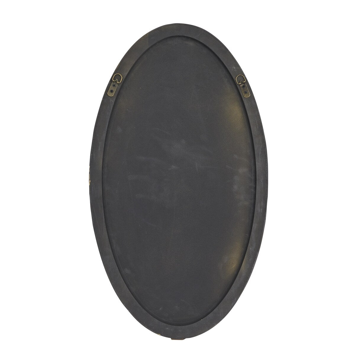 Wood Oval Room Wall Mirror with Thin Minimalistic Frame - Black, Gold or White - Roche River Decor