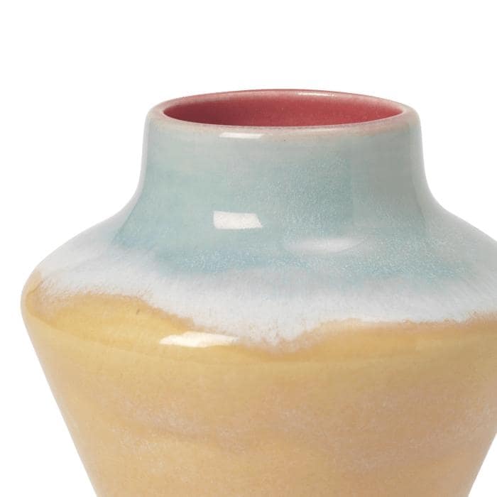 Khler Poppery Vase, Pink/Mint/Yellow - H: 4.7