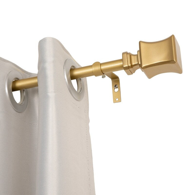 UTOPIA ALLEY 3/4 Inch Curtain Rod - Curtain Rods For Windows, Adjustable Drapery Rods