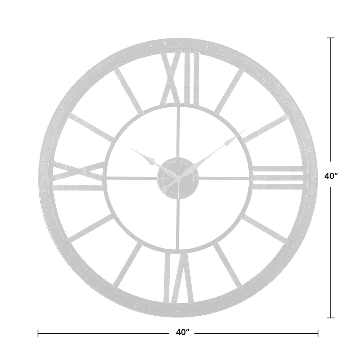 FirsTime & Co. Big Time Modern Roman Numeral Wall Clock