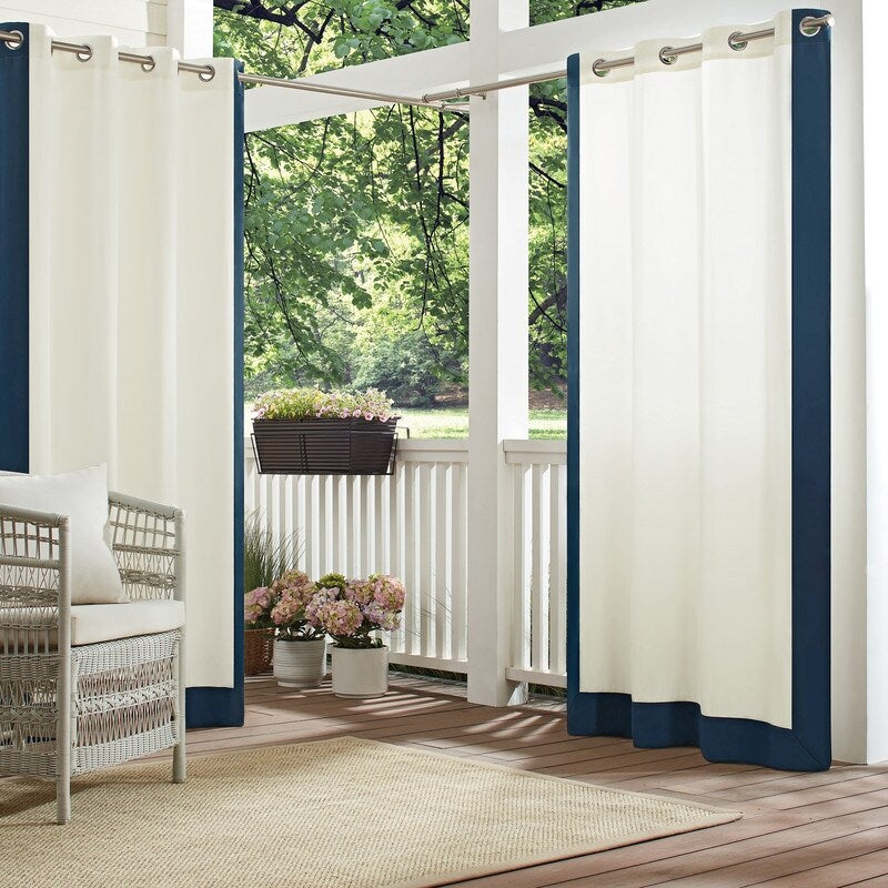 Waverly Sun n Shade Hampton Border Indoor/Outdoor Grommet Panel