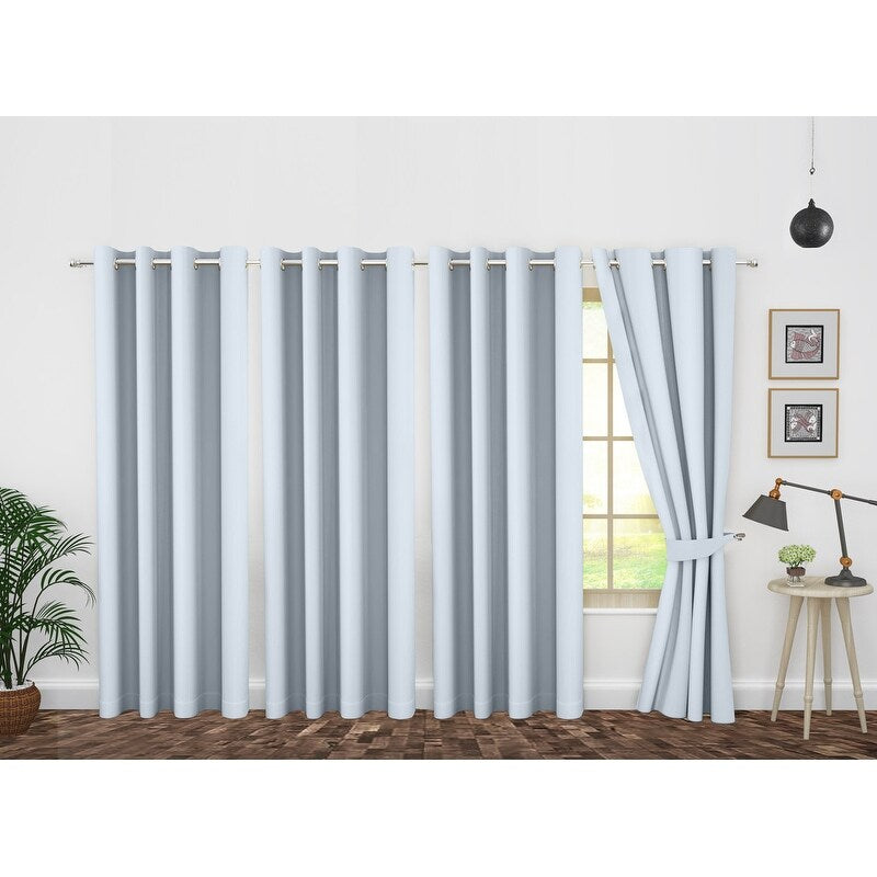 Polyester Insulated Blackout Curtains by Ample Decor- 4 Panels