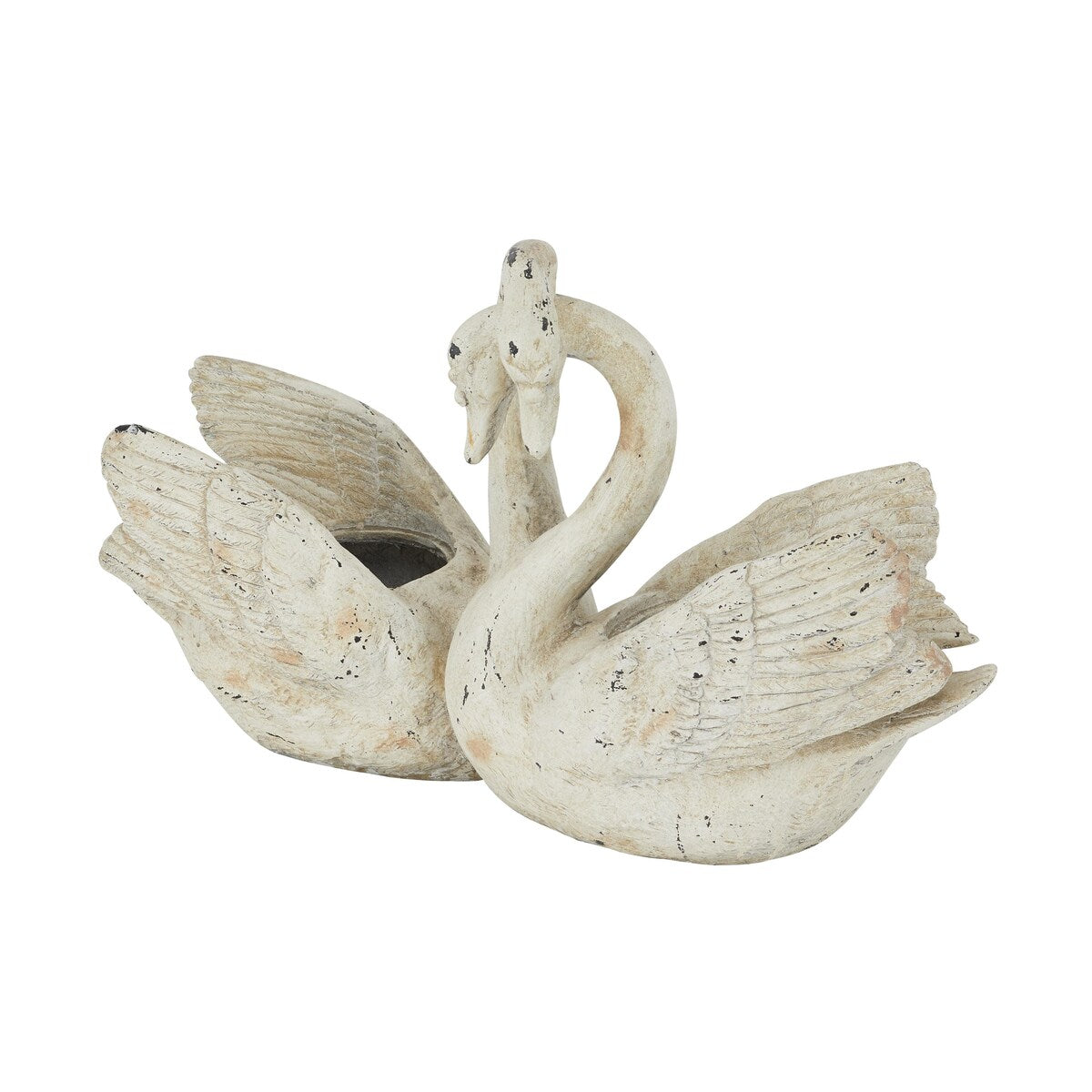 Magnesium Oxide Swan Indoor Outdoor Planter - White - Roche River Decor