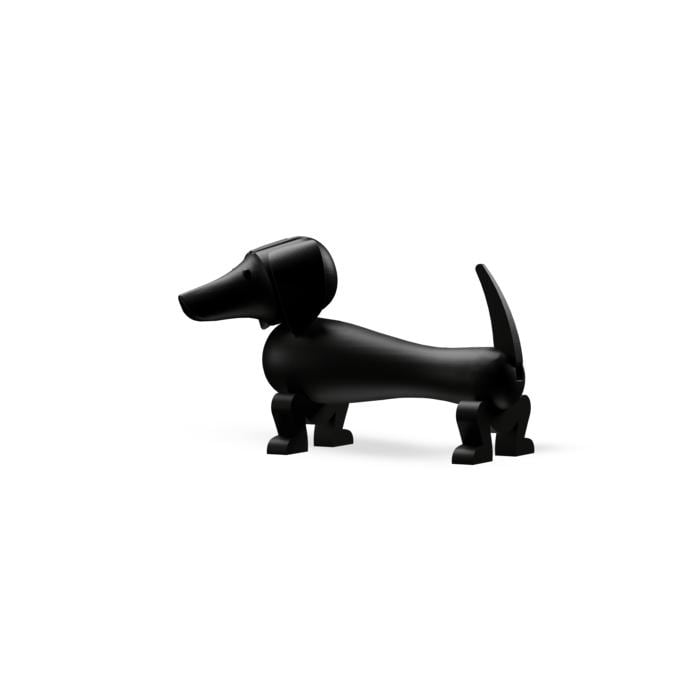 Kay Bojesen Dog, Dark Stained Oak, Small - H: 4.3