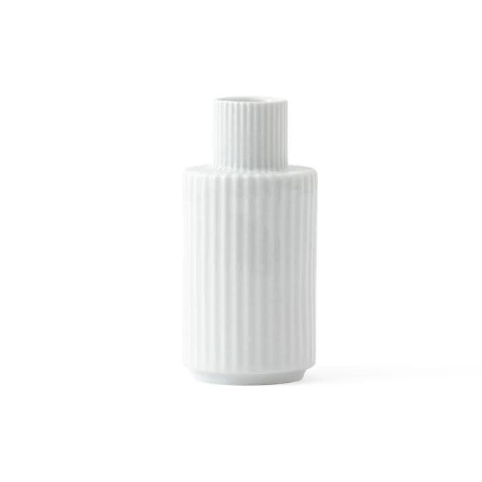 Lyngby Porceln Candle Holder, White - H: 4.3