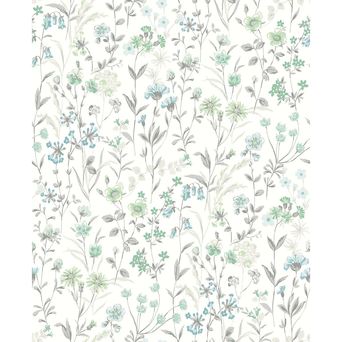 NextWall Wildflowers Peel and Stick Wallpaper