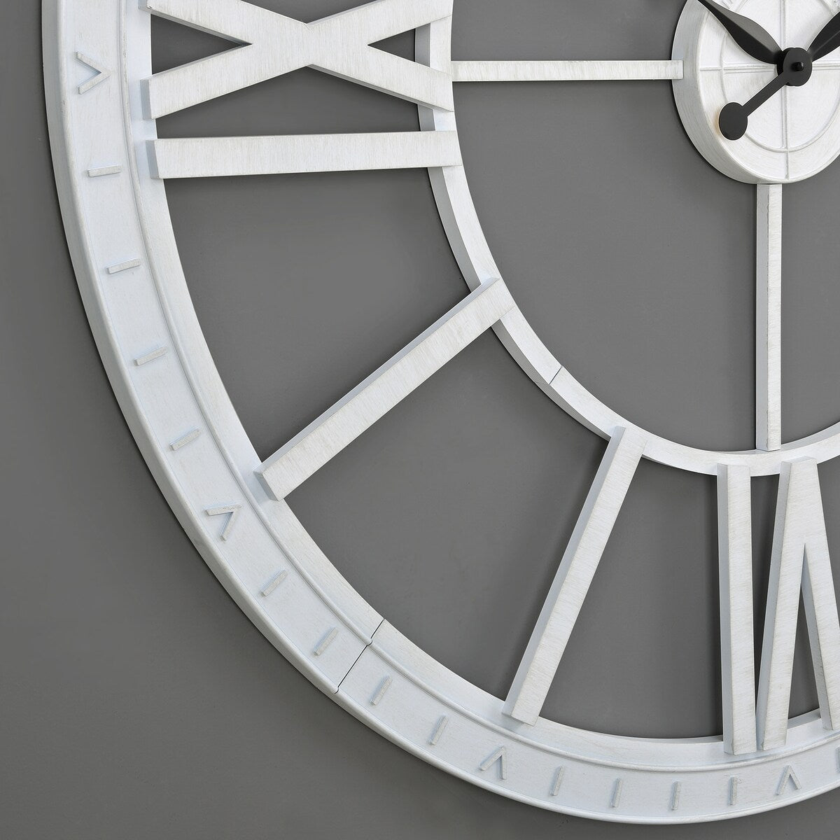 FirsTime & Co. Big Time Modern Roman Numeral Wall Clock