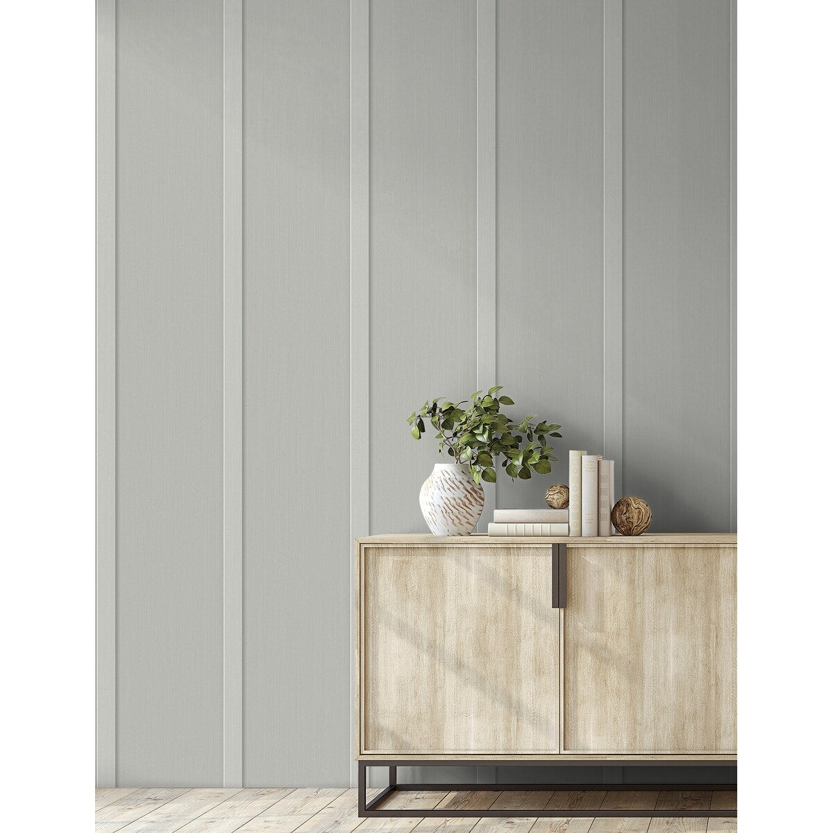 NextWall Faux Board & Batten Peel and Stick Wallpaper