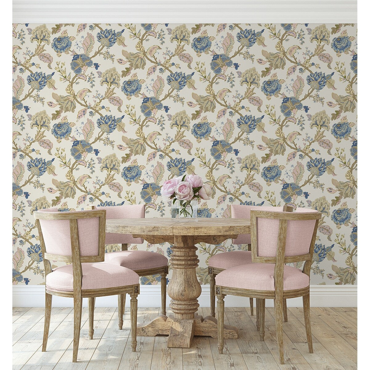 NextWall Kianna Jacobean Peel and Stick Wallpaper