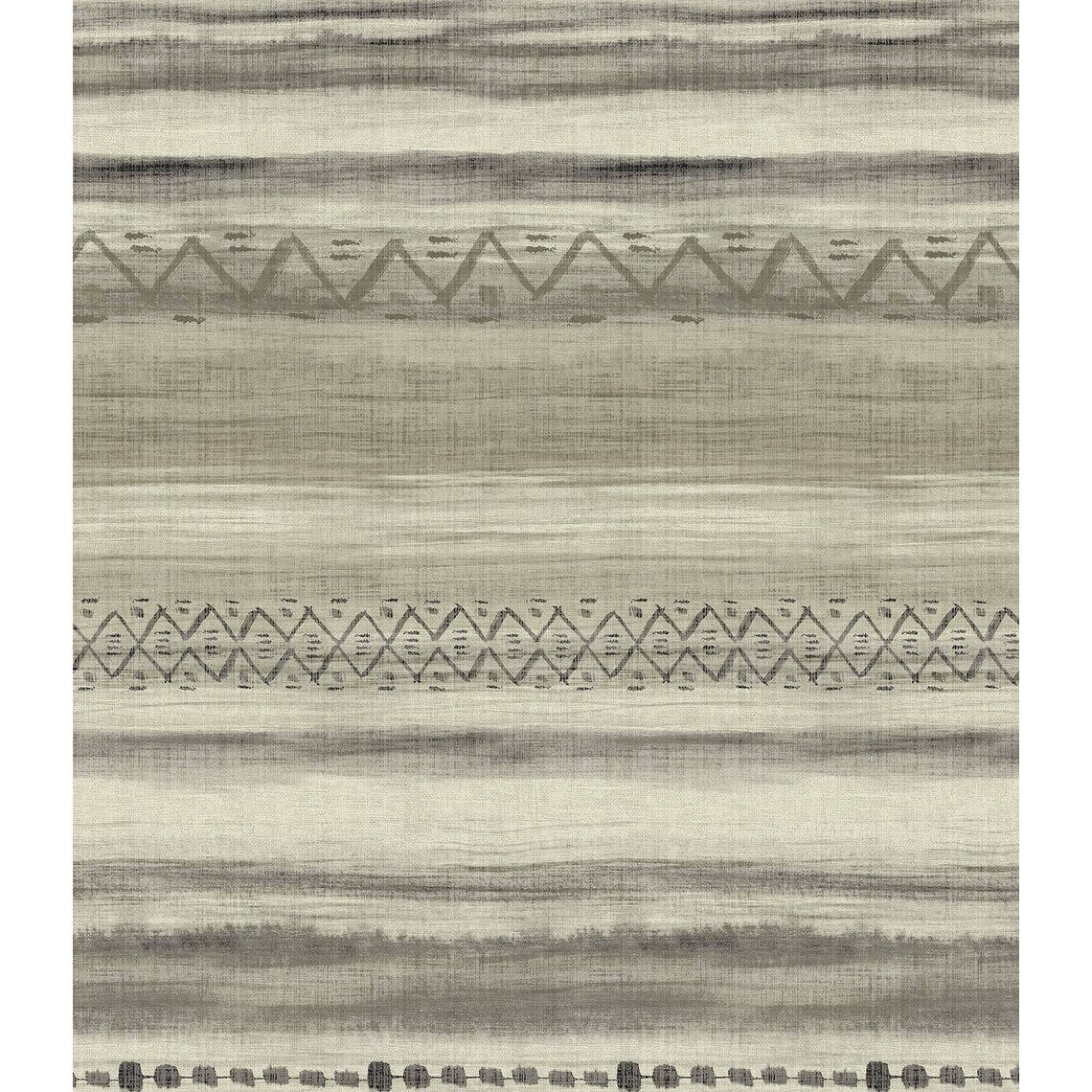 Seabrook Designs Trevino Tribal Stripes Unpasted Wallpaper