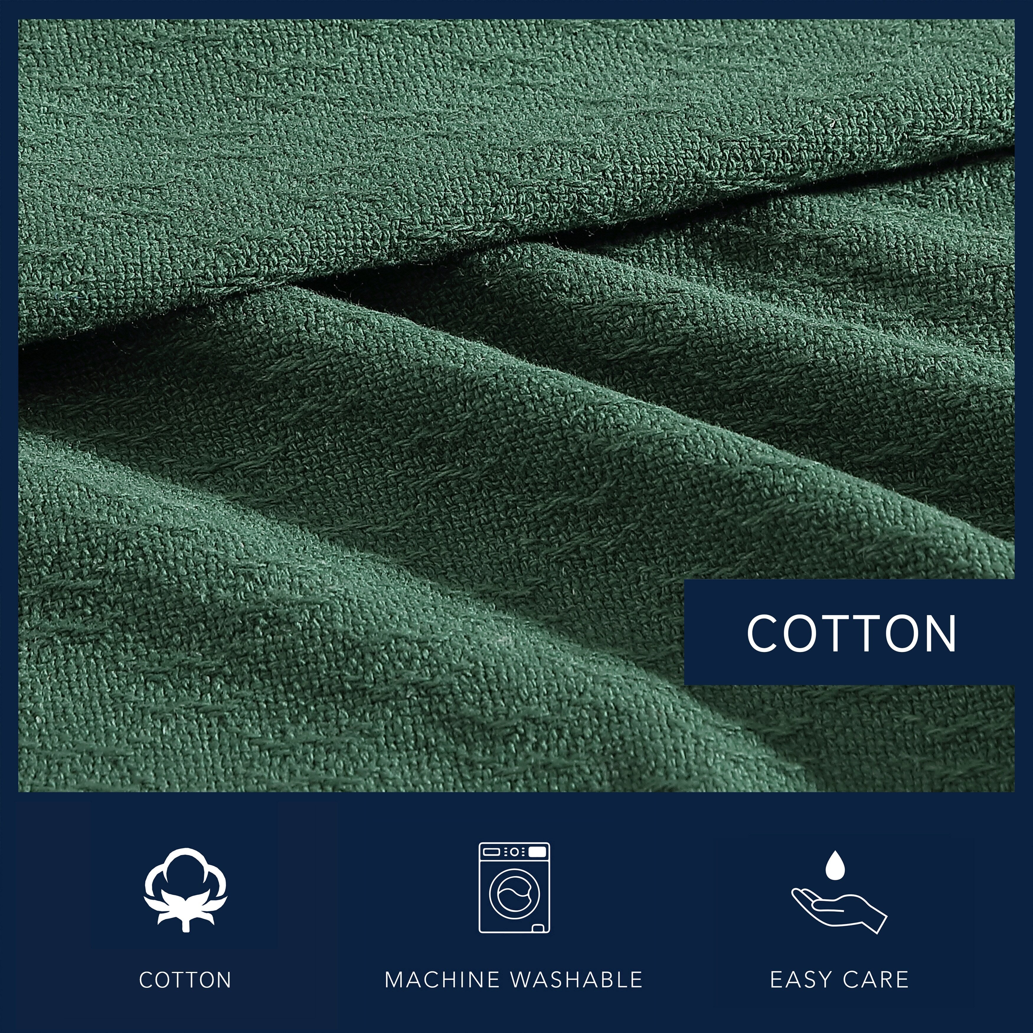 Nautica Ripple Cove Solid Cotton Blanket