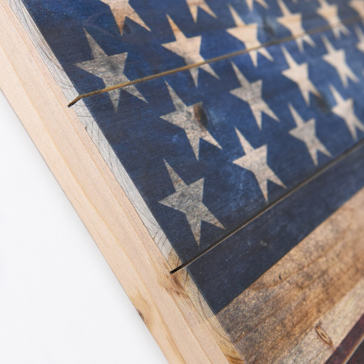 American Flag Solid Fir Wood Plank Wall Art