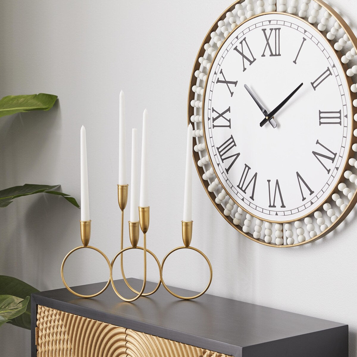 Metal Candelabra - Gold - CosmoLiving by Cosmopolitan